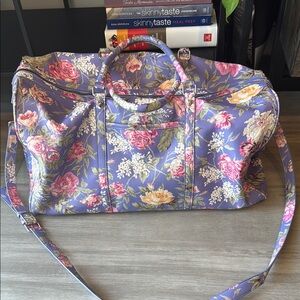 Betsey Johnson Floral Purple Travel Bag